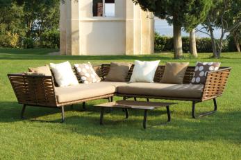 Salon de jardin haut de gamme résine tressée Design tendance Confort Salon de jardin haut de gamme résine tressée Design tendance Confort