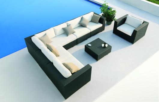 Salon de jardin haut de gamme modulable Résine tressée 7 éléments Salon de jardin haut de gamme modulable Résine tressée 7 éléments