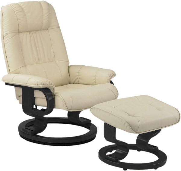 Fauteuil écru et acier chromé Nara | Maisons du Monde